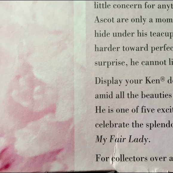 VTG 1995 Hollywood Legends My Fair Lady Ken Doll - Picture 6 of 6